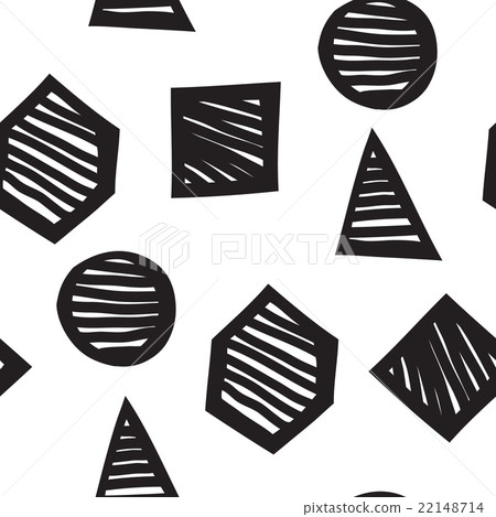 Vector seamless geometric doodle pattern - Stock Illustration [22148714 ...