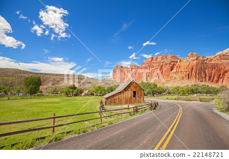 Gifford Barn by a road in Capitol Reef. Gifford Barn by a road in Capitol Reef. 22148721
