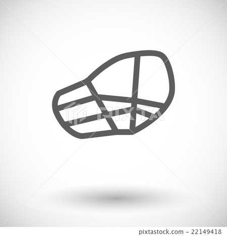 Muzzle flat icon 22149418