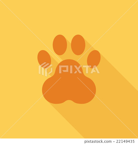 Paw vector flat icon 22149435