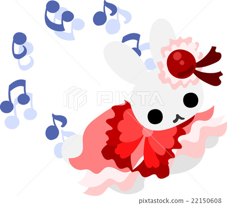 A cute rabbit in a dress 22150608