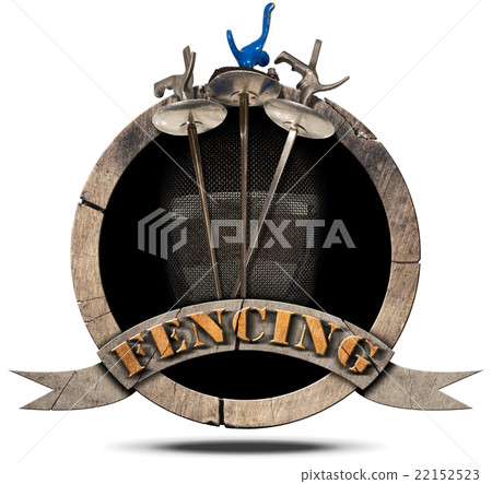 Fencing Sport - Wooden Symbol Fencing Sport - Wooden Symbol 22152523