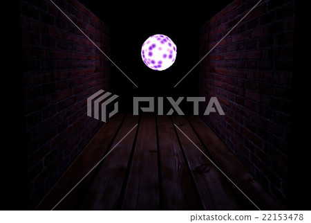 End of dark tunnel, magic light. 3d illustration End of dark tunnel, magic light. 3d illustration 22153478