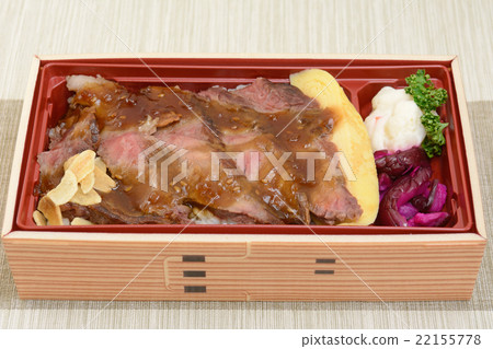 Delicious Wagyu Beef Steak Bento Delicious Wagyu Beef Steak Bento 22155778