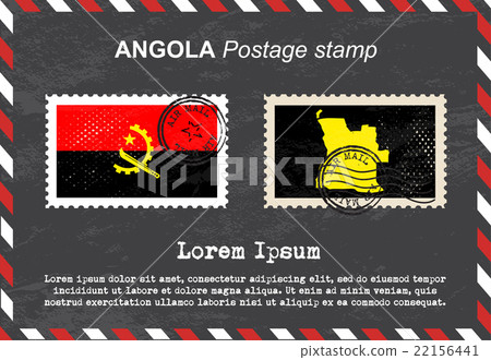Angola postage stamp, postage stamp, vintage stamp Angola postage stamp, postage stamp, vintage stamp 22156441