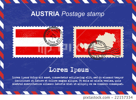 Austria postage stamp, postage stamp, vintage stam 22157334