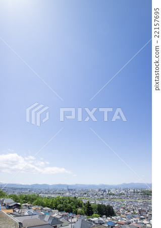 從日野市的山看到的住宅區的風景 22157695