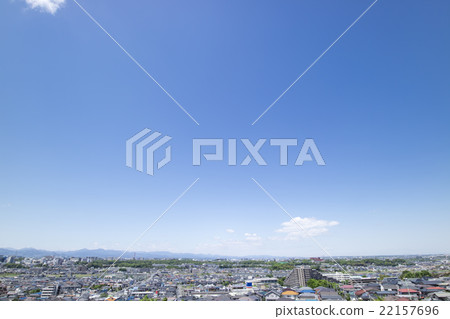 Scenery of residential area seen from the hill of Hino City 22157696