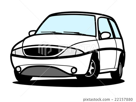 緊湊型車白色 22157880