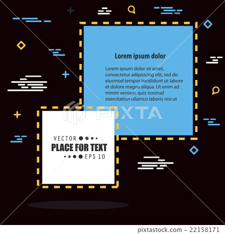 Abstract concept vector empty speech square quote - Stock Illustration ...