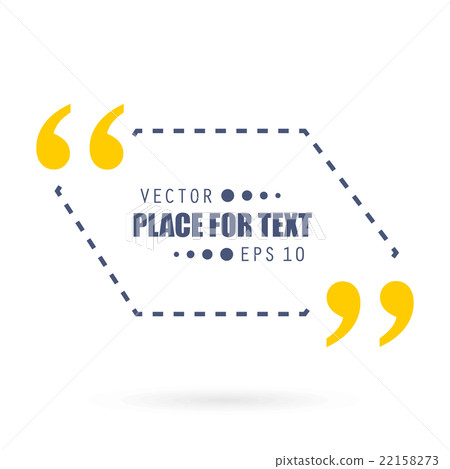 Abstract concept vector empty speech square quote Abstract concept vector empty speech square quote 22158273