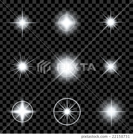 Creative concept Vector set of glow light effect - Stock Illustration ...
