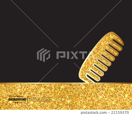 Creative vector hair brush. Art illustration 22159370