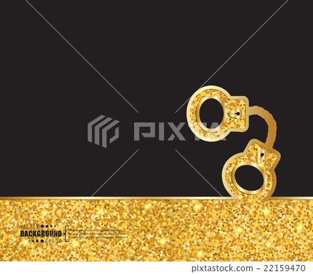 Creative vector handcuffs. Art illustration 22159470