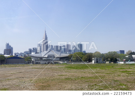 Tokyo Urban landscape National Stadium Demolished site Tokyo Spring Gallery and Shinjuku skyscraper view from Spring 2016 Tokyo Urban landscape National Stadium Demolished site Tokyo Spring Gallery and Shinjuku skyscraper view from Spring 2016 22159473