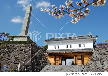 Iron Gate and Cherry Blossoms Iron Gate and Cherry Blossoms 22159530