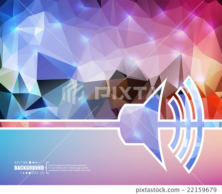 Creative vector volume. Art illustration template 22159679