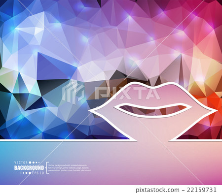 Creative vector mouth. Art illustration template Creative vector mouth. Art illustration template 22159731