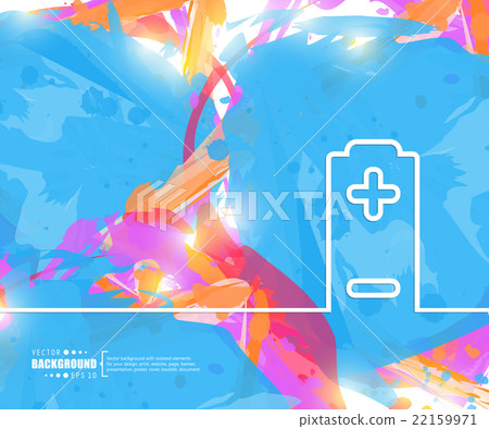Creative vector battery. Art illustration template 22159971