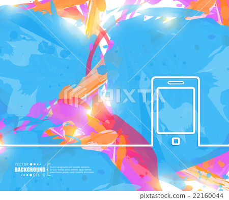 Creative vector phone. Art illustration template-插圖素材 [22160044] - PIXTA圖庫