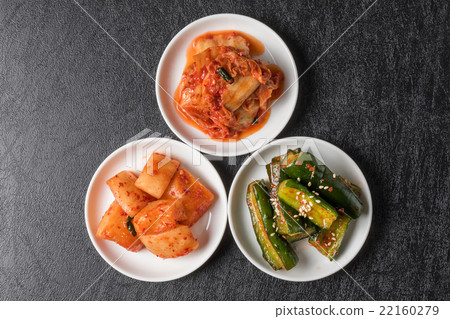 三種韓國泡菜的流行泡菜泡菜 22160279