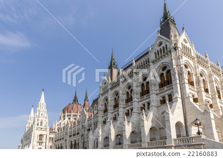 Parliament building facade in Budapest, Hungary. Parliament building facade in Budapest, Hungary. 22160883