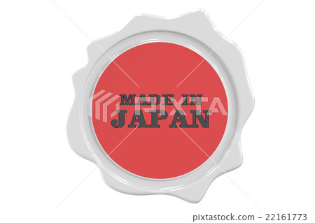 made in Japan seal, stamp. 3D rendering made in Japan seal, stamp. 3D rendering 22161773