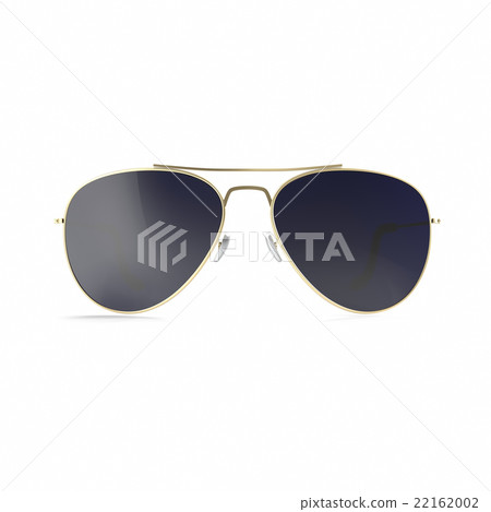 Sunglasses dark black sunglasses isolated on white 22162002