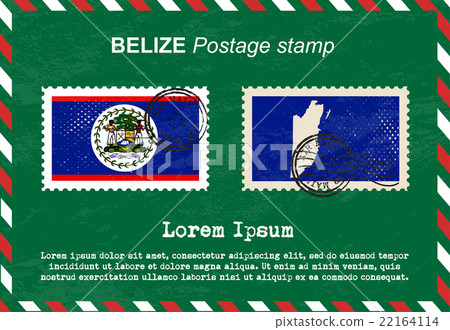Belize postage stamp, postage stamp, vintage stamp Belize postage stamp, postage stamp, vintage stamp 22164114