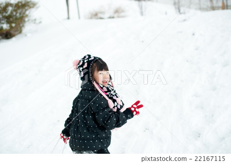 Children playing with snow 22167115