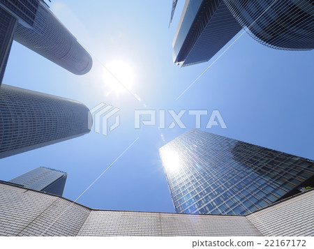 Building district in front of Nagoya station 22167172