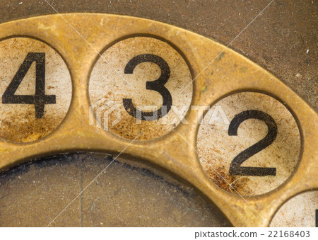 Close up of Vintage phone dial - 3 Close up of Vintage phone dial - 3 22168403