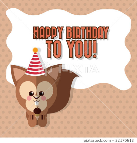 Happy birthday design , vector illustration 22170618