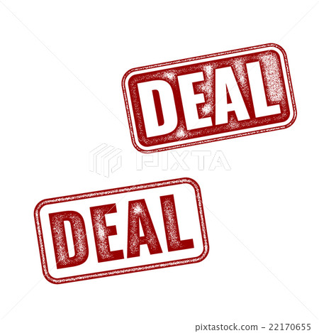 Two variants of Grunge rubber stamp Deal 22170655