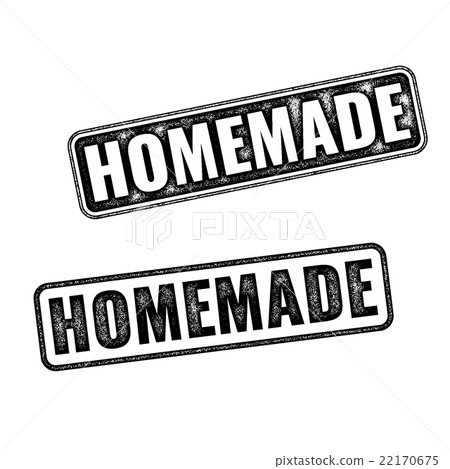 Two realistic vector Homemade grunge rubber stamps Two realistic vector Homemade grunge rubber stamps 22170675