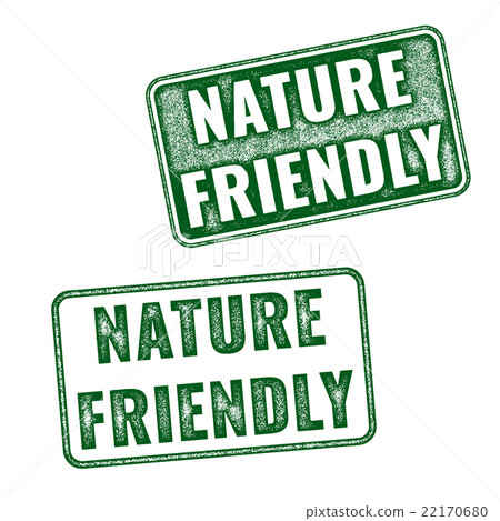 Two vector Nature friendly grunge rubber stamps Two vector Nature friendly grunge rubber stamps 22170680