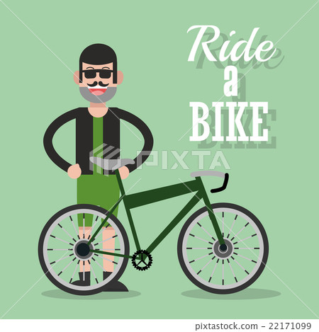 Ride a bike design , vector illustration 22171099