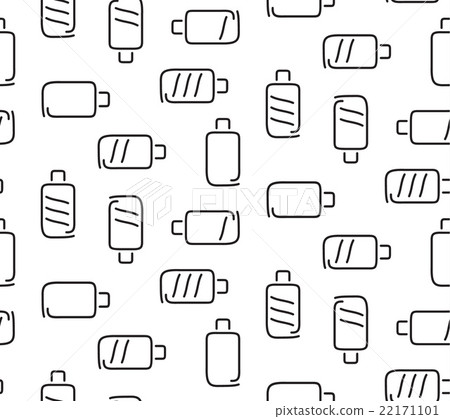 Battery seamless pattern - Stock Illustration [22171101] - PIXTA