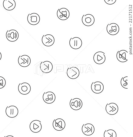 Sound multimedia seamless pattern - Stock Illustration [22171512] - PIXTA