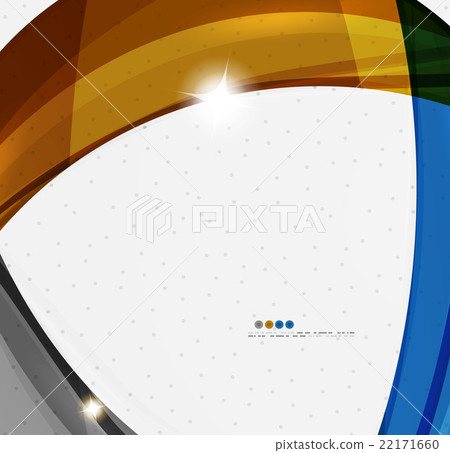 Wavy glossy futuristic swirl 22171660