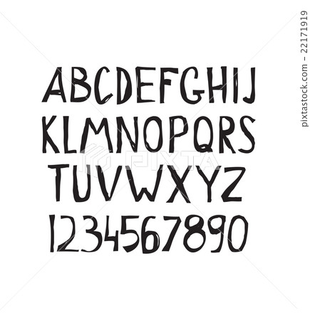 Grunge tough simple font. Universal alphabet Grunge tough simple font. Universal alphabet 22171919