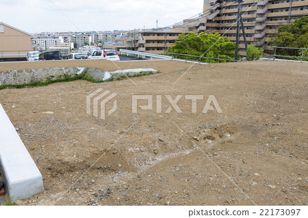 住宅公寓住房土地住宅建築施工圖像在山國家地面之前 22173097