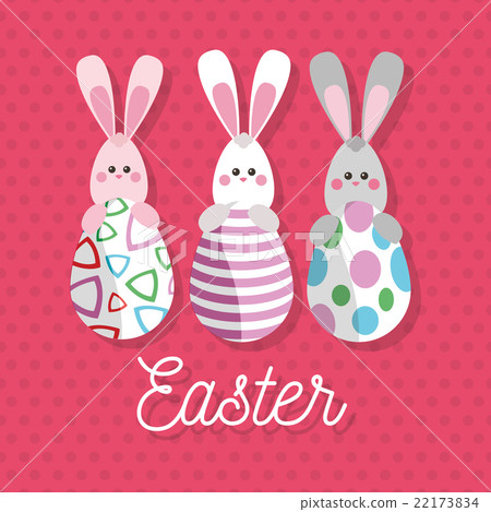 Happy easter design , vector illustration Happy easter design , vector illustration 22173834