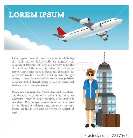 Travel and infographic design , vector 22175681