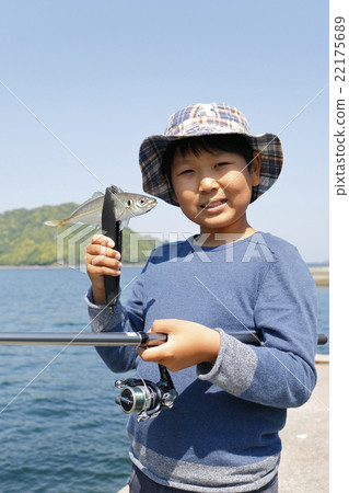 釣魚兒童海釣兒童 22175689