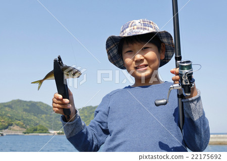 釣魚兒童海釣兒童 22175692