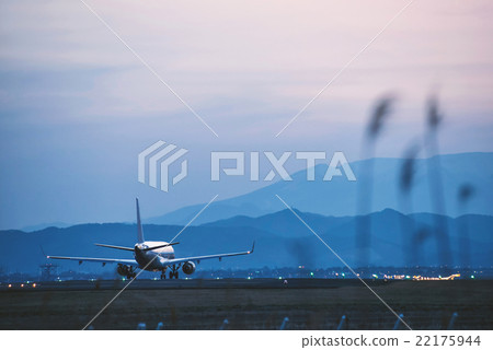 Sendai Airport at the evening and Zao Feng Sendai Airport at the evening and Zao Feng 22175944