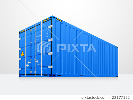 Cargo container vector Cargo container vector 22177152
