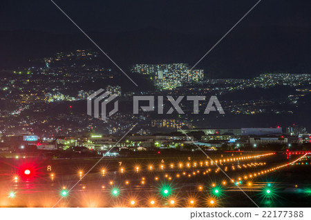 Itami airport night view Itami airport night view 22177388