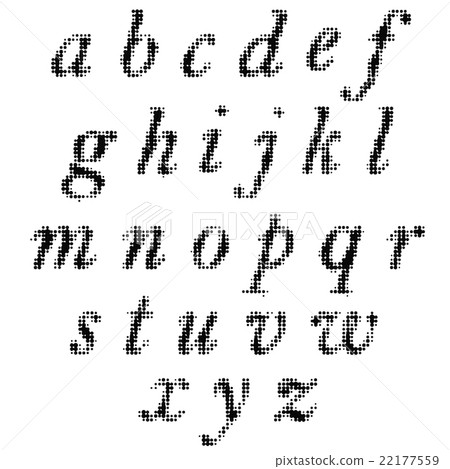 Black Alphabet Isolated Black Alphabet Isolated 22177559